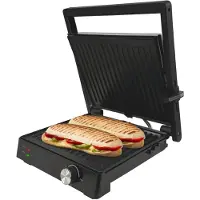 Tomado TGC4002B - Grote contactgrill - tafelgrill - 28 x 23 cm - PFAS vrij