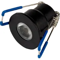 Velvalux LED Veranda Spot - - 3W - Warm Wit 3000K - Dimbaar - Waterdicht IP65 - Inbouw - Afstandsbediening - Rond - Mat Zwart - Aluminium - 12V