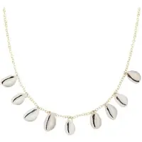 Yehwang Gouden schelpen ketting - Goud - Bedel kettinkje van roestvrij staal - Sieraden voor dames - RVS - Schelp - Shell - Stainless steel - Nikkelvrij - Roestvrij stalen
