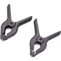 Caruba Achtergrond Klem Zwart Groot (2 stuks) 536403