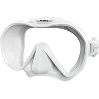 Tusa Zensee – Premium duikmasker met geïntegreerde lens, panoramisch zicht, lichtgewicht ontwerp en comfortabel draagcomfort – Wit – M1010 QW