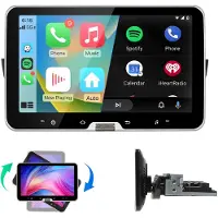 Wallbox Android 15 Autoradio Geschikt Voor fiat 500 500C/S 2007-2015 Accessoires, 2GB+64GB, Draadloze CarPlay, DAB+, GPS-Navigatie, Bluetooth, 10.1-inch Touchscreen, DSP, Quad-core processor