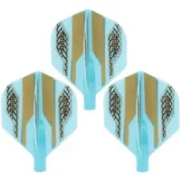 Cuesoul - Tero Flight System AK4 Golden Pattern - Blue Standard - Dart Flights