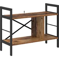 vidaXL Boekenplank 3-laags 75 x 30 x 58,5 cm Bewerkt hout Oud Hout