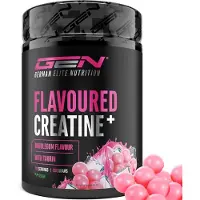 German Elite Nutrition GEN Gearomatiseerd Creatine Poeder - 550g - Creatine Monohydraat + L-Taurine - Gemicroniseerde Creatine met Aroma - Geen Suiker & Top Oplosbaarheid - Veganistisch (Bubble Gum)