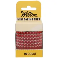 Wilton Mini Metallic Baking Cups - Rood - Set/160 - Cupcake Vormpjes - Muffin Bakvormpjes