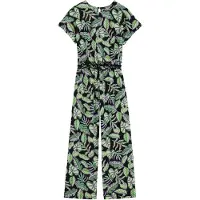 We fashion jumpsuit groen Meisjes Katoen Ronde hals All over print - maat 122