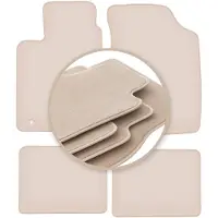 Premium beige matten voor: Renault Thalia I sedan 2000-2010