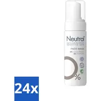 Neutral 24 x – Gezichtsreiniging – Face Wash 0% Parfumvrij – 150 ml - Gezichtsreiniger - Huidverzorging - Gevoelige Huid - Milde Reiniging - Crème Verwijderen