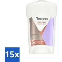 Rexona 15 x Women – Anti-Transpirant Stick – Maximum Protection Sensitive Dry – 45 ml - Anti-transpirant Stick - Zweetbescherming - Gevoelige Huid - Deodorant - Zweetgeur