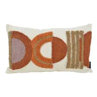 NOVÉE Sierkussen Embroidery Boho Rust | 30 x 50 cm | Katoen
