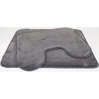 Prima Set - - Tampa - Badmat - 50x70cm - en - wc mat - 45x60cm - antraciet