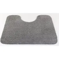 Prima - Soft - WC mat - grijs - 50x60cm - antislip - met uitsparing 21cm