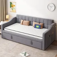 OKWISH Federkernmatras 90x200 cm - Ergonomische Drukverlichting - H3 Stevigheid - Vacuüm Gerold Geleverd - Stof+Metaal - Wit