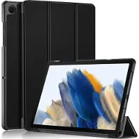 Mobigear Tablethoes geschikt voor Samsung Galaxy Tab A11 Plus Hoes | Tri-Fold Bookcase - Zwart