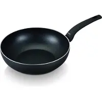 Brabantia Wokpan zwart met anti-aanbaaklaag - Ø 20 cm