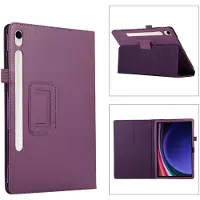 Mobigear Tablethoes geschikt voor Samsung Galaxy Tab S11 Hoes | Classic Bookcase + Stylus Houder - Paars