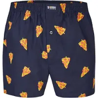 Happy Shorts Boxershorts ' Motive ' donkerblauw / gemengde kleuren / zwart