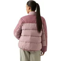 Reebok Dames Omkeerbare Puffer Jas (Stofroze)
