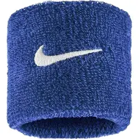 Nike Klassiek Swoosh polsbandje (Set van 2) (Koningsblauw/Wit)