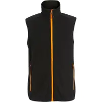 Regatta Heren Navigate Fleece Gilet (Zwart/Oranje Pop)