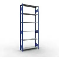 Schulte Legbordstelling MULTIplus150 - 6 legborden - L 1000 x B 300 x H 2500 mm - draagvermogen 150 kg- gentiaanblauw RAL 5010