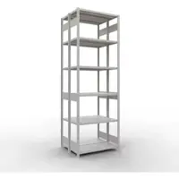 Schulte Lagertechnik - Dubbele basisrekken MULTIPlus250 insteeksysteem - 3000x1000x(2x400) mm, 14 legborden, gegalvaniseerd