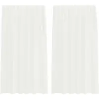 vidaXL Gordijnen voile met roedezakken 2 st wit