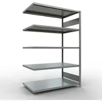 Schulte Insteekstelling MULTIplus250 Express - aanbouwsectie - B 1300 x D 800 x H 2000 mm - 5 legborden - draagvermogen 250 kg - staal - verzinkt