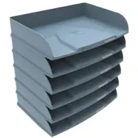 Exacompta 6x Horizontale brievenbakken Combo Styli AutentiK - Blauw grijs - 10570D