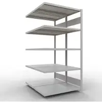 Schulte Lagertechnik - Dubbel legbordstelling. Type 250 kg - 2000x1000x2x600 mm, 10 schappen