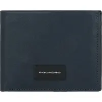 Piquadro Harper Portemonnee RFID Leer 11 cm blauw