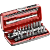 Facom R.180J31PB | Bitset | Compacte flex ratel | 1/4 Inch | 31-Delig - R.180J31PB