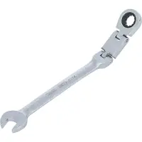 Bgs Dubbelgekoppelde ratelring steeksleutel buigbaar SW 14 mm