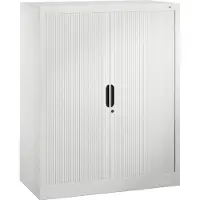 C+P Omnispace rolluikkast, 3 OH, afsluitbaar, B 1000 x D 420 x H 1230 mm, staal/kunststof, lichtgrijs