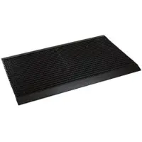 Hamat outline buitenmat - schraapmaat - borstelmat - buitenmat - Pure Black- 60 x 90 cm