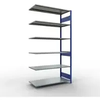 Schulte Lagertechnik - Aanbouwsysteem zonder schroeven - 2500x1300x600 mm, type 150 kg