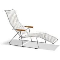 Houe CLICK Ligbed Bamboe Armleuningen Stalen Frame