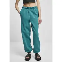 Urban Classics Stone Washed Tracksuit Pants Groen 5XL Vrouw