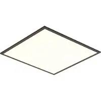 QAZQA LED Paneel Zwart Vierkant Incl. LED 3-Staps Dimbaar - Reeves