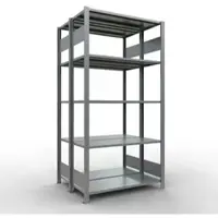 Schulte Lagertechnik - Boutloze dubbele bodemplank type 150 - 2000x1000x2x400 mm galv.2x5 schappen