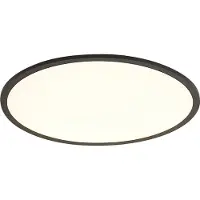 QAZQA Smart LED paneel zwart 60cm incl. LED dim to warm met afstandsbediening - Knob