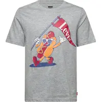 Levi's T-shirt grijs Jongens Katoen Ronde hals Printopdruk - maat 140