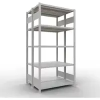 Schulte Lagertechnik - Dubbele legbordstellingen. Type 250 kg - 2000x1000x2x400 mm, 10 schappen