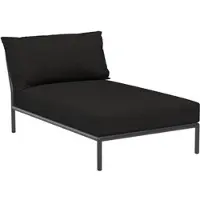 Houe Loungeset Module Level 2 Chaiselong Frame Dark Grey Cushion Char