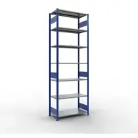 Schulte Legbordstelling MULTIplus150 - 7 legborden - L 1000 x B 500 x H 3000 mm - draagvermogen 150 kg - gentiaanblauw RAL 5010