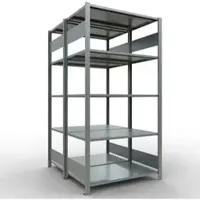 Schulte Lagertechnik - Boutloze dubbele bodemplank type 150 - 2000x1000x2x600 mm galv.2x5 schappen