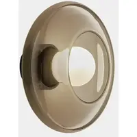LEDS-C4 Wandlamp Trip Glass, dimbaar, crème / amber, Woon-/ Eetkamer, Aluminium, Modern, wandlamp
