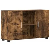 vidaXL Dressoir FLORIN Rook Eiken 88,5 x 30,5 x 55,5 cm Bewerkt hout