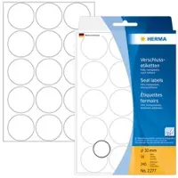 Herma Etiket HERMA 2277 rond 32mm transparant 240stuks | 10 stuks